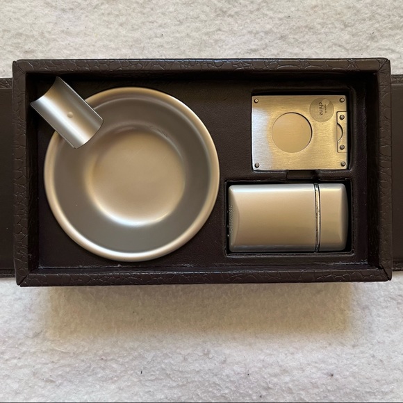 NIB croc-embossed cigar and accessories box - Picture 3 of 4